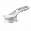 EbnznSm™ Easy-Press Spray Scrub Brush, Refillable Cleaning Brush with Targeted Spray Nozzle, Handheld Scrubber for Kitchen Sink, Countertops, Bathroom Tile, Shower, Grout & Household Surfaces, Japanese-Minimalist Design