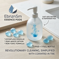 EbnznSm™ Essence Pods Concentrated Cleaning Refills, Just Add Water Cleaning Pods for Refillable Dispenser Bottle, Non-Toxic Dissolving Cleaner Pods, Zero-Waste Household Surface Cleaner Tablets for Kitchen, Bathroom & Everyday Home Cleaning