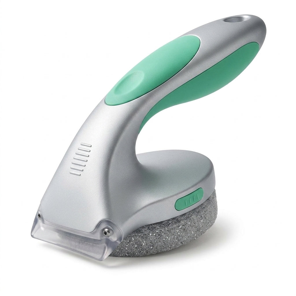 EbnznSm™ Precision Cleaning Scrub Brush with Corner Squeegee Edge, Ergonomic Grip Multi-Surface Scraper Brush for Kitchen Counters, Sinks, Bathrooms, Tile, Glass & Everyday Messes