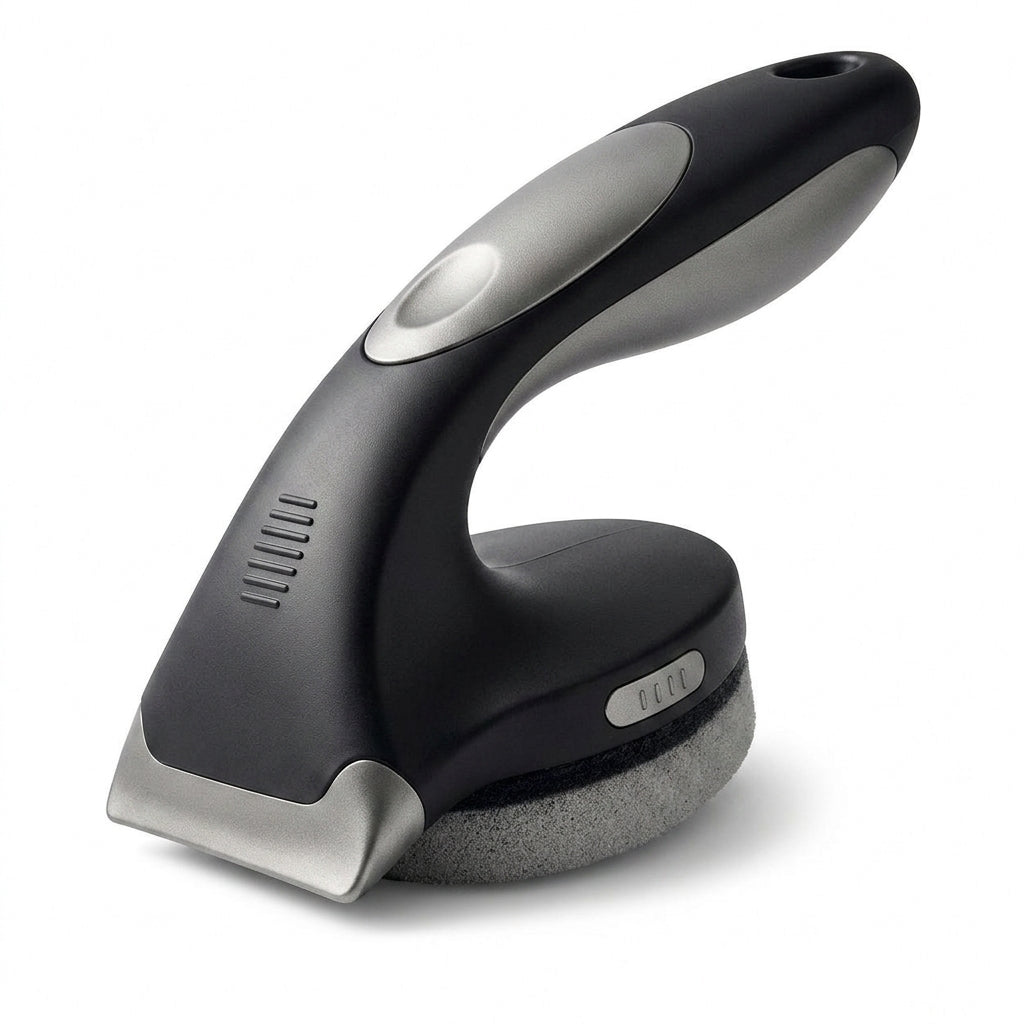 EbnznSm™ Precision Cleaning Scrub Brush with Corner Squeegee Edge, Ergonomic Grip Multi-Surface Scraper Brush for Kitchen Counters, Sinks, Bathrooms, Tile, Glass & Everyday Messes