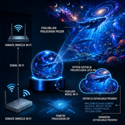 🌎 EBNZNSM® 2026 PRO MAX – pametni projektor svetov 5D 🌎 Več kot 100 poglobljenih svetov z upravljanjem prek Bluetootha in zvočnimi učinki